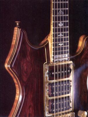 Jerry Garcia's tiger guitar made by Doug Irwin.