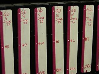 Master reels for June 1973 in the Grateful Dead tapes vault