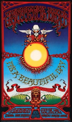 Poster for Dead concert in Hawaii by Rick Griffin.