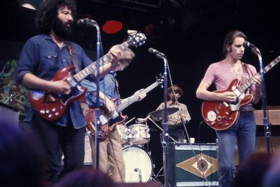 A group shot of the Grateful Dead circa 1972