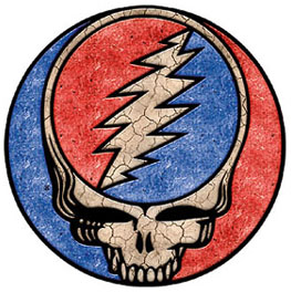 Grateful Dead steal your face with marble texture