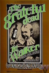 A Grateful Dead concert poster for the Fillmore 6-5-69 by Randy Tuten.