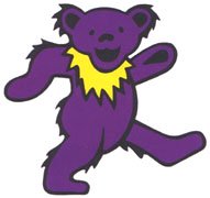 The purple Grateful Dead bear