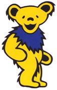 The yellow Grateful Dead bear