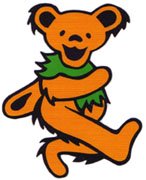 The orange Grateful Dead bear