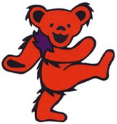 The red Grateful Dead bear