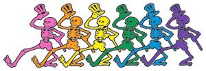 Dancing skeletons found in Grateful Dead art