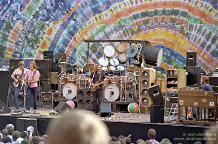 Grateful Dead on stage at the Greek Theater 5-23-82