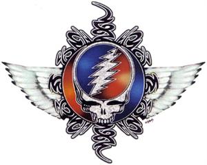 Grateful Dead steal your face with wings.