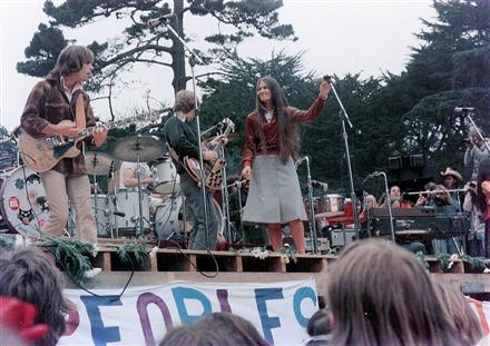 Grateful Dead performing at Golden Gate Park 9-28-75