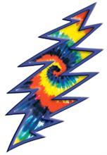 tie dye lightning bolt