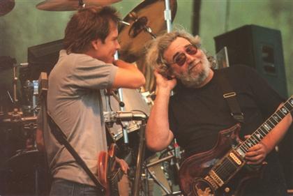 Bob Weir and Jerry Garcia in Town Park, Telluride, CO
